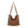 Straw bag women's large-capacity new straw bag woven tote bag seaside portable shoulder armpit bag