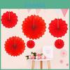 Conjunto de 6 Leques de Papel Decorativos Coloridos Para Decoração e Exposição de Eventos Deslumbrantes