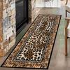 Vintage Leopard Print Area Rug Wildlife Leopard Hallway Runners Washable Runner Rugs Floor Carpet for Indoor Living Room Kitchen