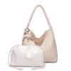 Sense design hand-woven bag large capacity tote bag casual lazy wind single shoulder underarm bucket bag