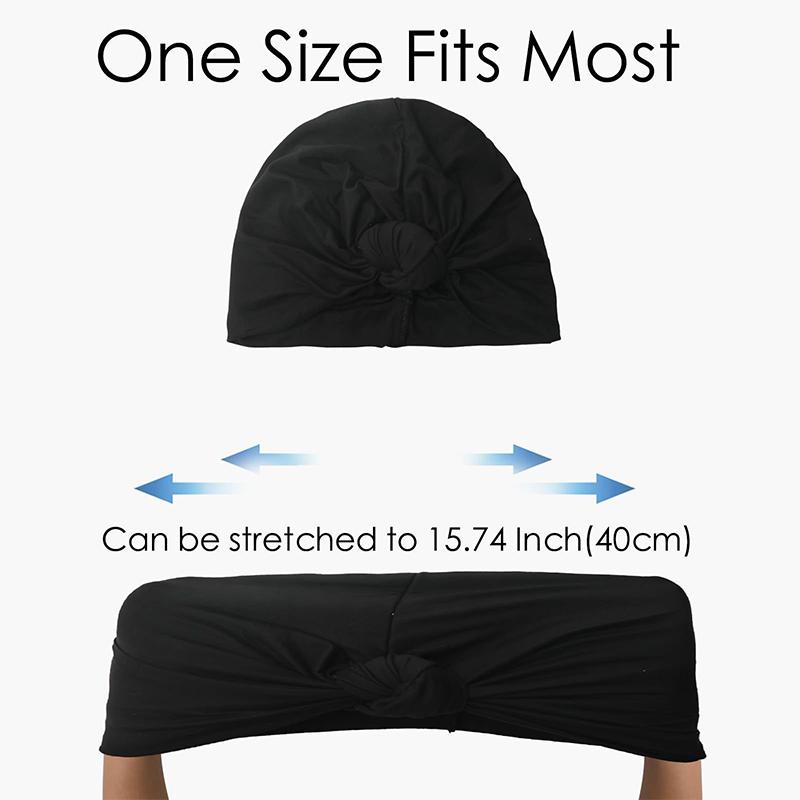 1PC Knot Hat Home Hair Scarf Fashionable Skin Friendly Religious Comfortable Vacation Styling Cotton Travel Photography Fashion