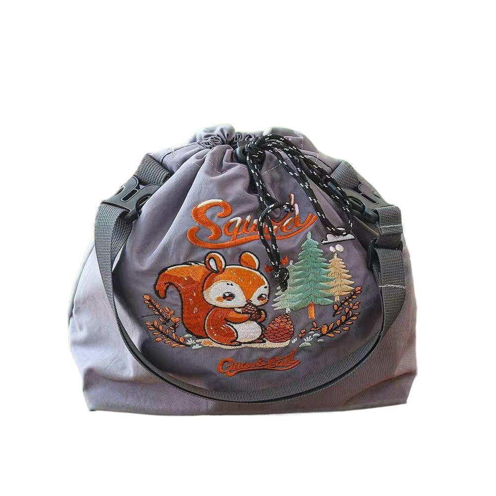 Cartoon Cute Embroidered Bento Handbag