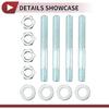 1 Set Carb Spacers for Chevy for Ford 350 SBC BBC BB 4BBL 1" Tall Open Phenolic Carburetor Spacer with Gasket Screws Kit