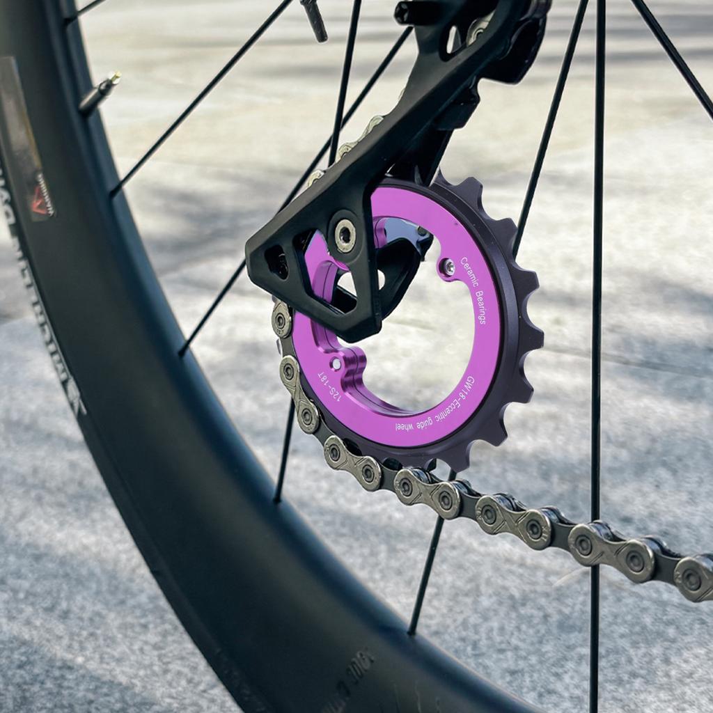 18T Fahrradschaltkäfig Riemenscheibe Schaltwerk 9/10/11 Gänge Keramikrolle Fahrradführung für Shimano R8000 R7000 MTB Rennrad Teile