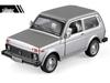 Boxed 1:32 Lada Jeep Alloy Car Model Toy with Pull-Back, Sound, and Light.