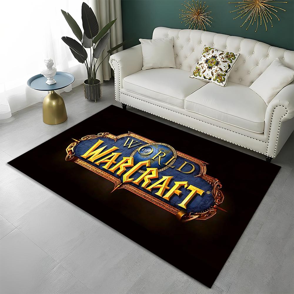 WOW Game World of Warcraft Gamer HD Teppich für Zuhause Wohnzimmer Schlafzimmer Sofa Fußmatte Dekor, Kinderteppich Rutschfeste Bodenmatte