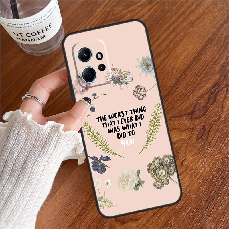 All Too Well Lyrics Case For Xiaomi Redmi 14C 13C 12C 10C Redmi Note 14 13 11 9 10 12 Pro 9S 10S 11S 12S Cover