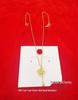 Four-Leaf Clover Gold Bead Necklace - Women's Light Luxury Fish Scale Lucky Clover Clavicle Chain