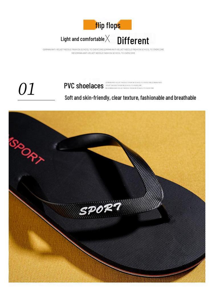 Trendy Non-Slip Summer Flip-Flops: Cool Road Man Thong Sandals