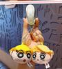 Crayon Shin-chan Magnetic Sticker & Couple Pendant Doll Keychain Set