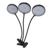 LED 45W Pflanzenwachstumslampe mit 3 Köpfen, Clip-On, USB-Stromversorgung, Wachstumslicht für Zimmer-Sukkulentenpflanzung