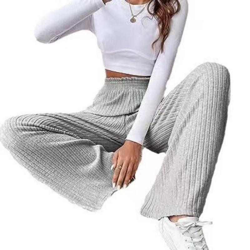 Autumn and Winter Casual Loose Knitted Women's Pants & Capris