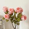 Realistische künstliche Rose mit langem Stiel, falscher Rosenstrauß für den Valentinstag, Heimhochzeit, Tischdekoration, DIY Brautstrauß