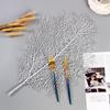 Blumenblatt-Platzset 2er-Set (Silber)