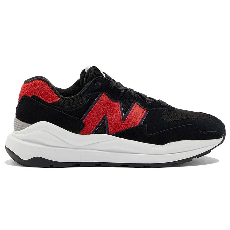 New Balance Nb 5740 Mesh Suede Fabric Sports Round Toe Low Top Lifestyle Casual Shoes Unisex sneaker Black Red M5740MS1