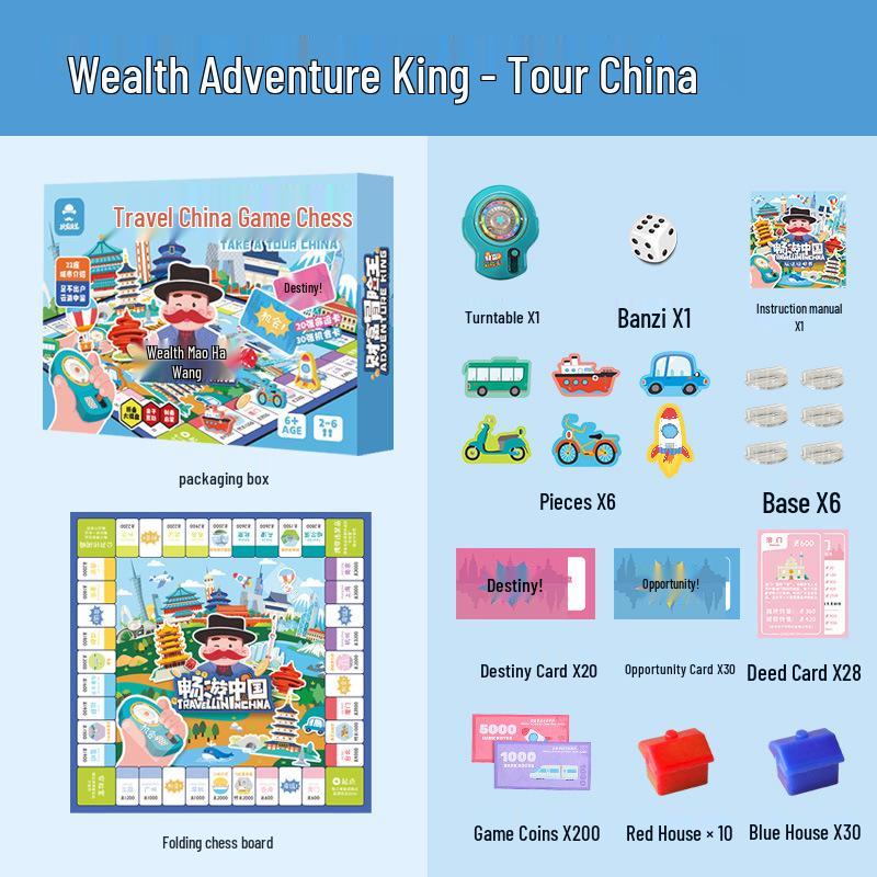 Monopoly Rich Weng: Children s Deluxe World Tour Adventure Board Game