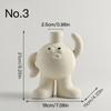 Creative Art Vase Ceramic Hydroponic Vase Flower Arrangement Home Decor Desktop Ornaments Garden Decoration