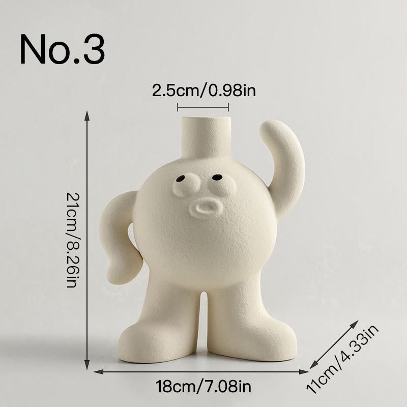 Creative Art Vase Ceramic Hydroponic Vase Flower Arrangement Home Decor Desktop Ornaments Garden Decoration