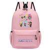 60123-18 Zaino Stampato KATSEYE Cartone Animato Zaino Impermeabile Scolastico per Studenti