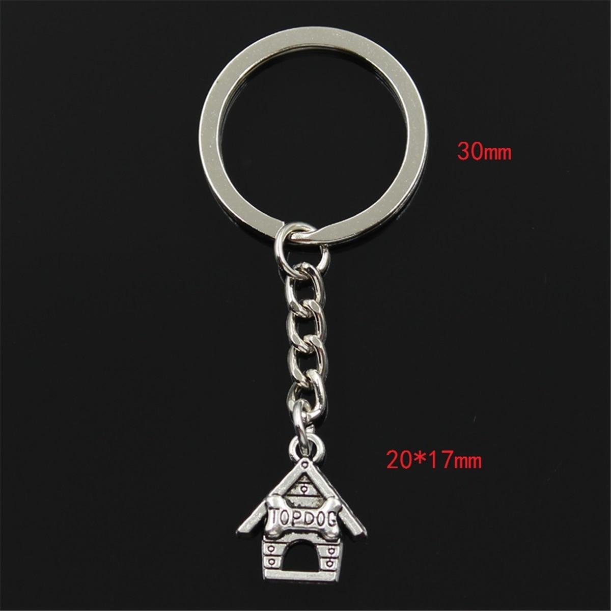 

Модный топ для собачьей будки собачья будка 20x17 мм, подвеска 30 мм, брелок для ключей, серебряный цвет, мужской автомобильный подарок, сувенирный брелок серебряный