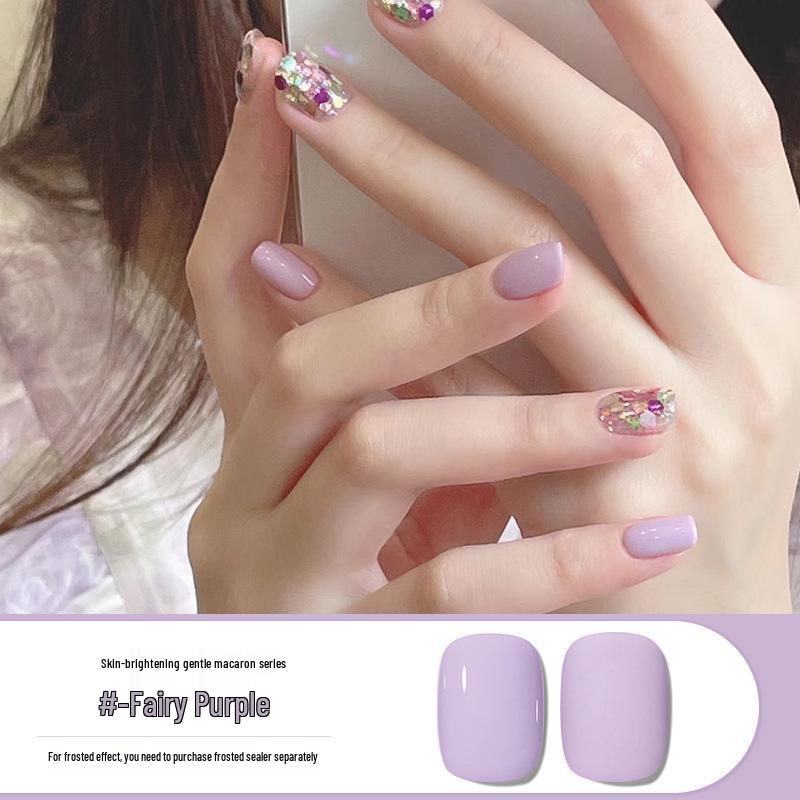 

Специальный гель для ногтей цвета макарон - Маленький черный флакон, 12 однотонных оттенков, Новая коллекция 2025