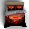 Red sun over canyon. Bedding sets Duvet cover sets Duvet covers Pillowcases(1 * Duvet Cover 2 * Pillowcases, without duvet insert)