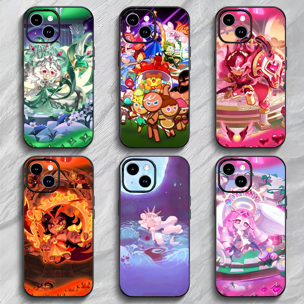 Cute Fun Mobile Game C-Cookie Run Kingdom Phone Case Phone Case Soft Packaging Lightweight For iPhone17 16 15 14 13ProMax