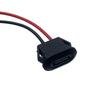 "Type-C 2P Potting Female Socket with Cable - Waterproof Connector for New Energy Equipment”