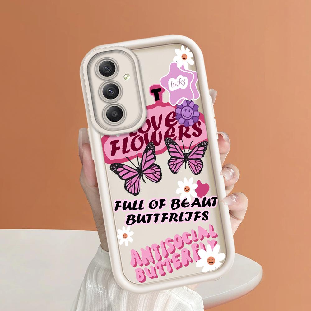 Soft Silicone Square Ladder Printing Pattern Phone Casing Full Cover Camera Shockproof Protection Rubber Case for Samsung