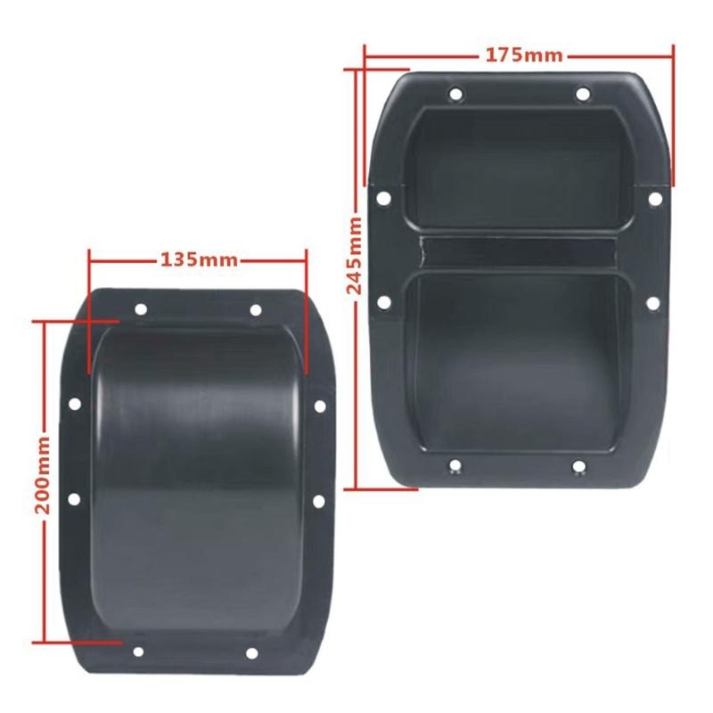 Recessed Speakers Box Cabinet Handles, Enhances ABS Pulls for Portable Sound Systems and Accessories