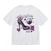 Women's Comfy Fashion Breathable Classic T-Shirt Purple Jewel Design Printed Tee