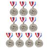 10Pcs Award Trophy Pattern Medal Zinc Alloy 123 Ranking Medal Double Side Awards Winner Medal for Daily Life Learning Projects
