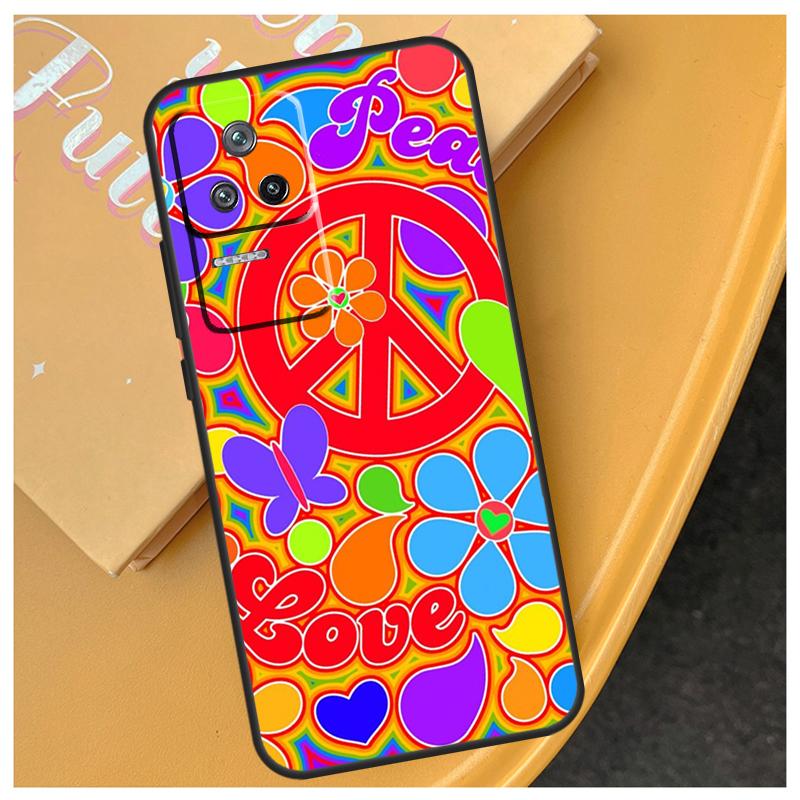 Hippy Hippie Psykedelisk Konst Fred Fodral För Xiaomi 15 14 Ultra 17 Pro Max 13T 14T 15T POCO F5 F6 F7 Pro X5 X6 X7 F8 Ultra Fodral