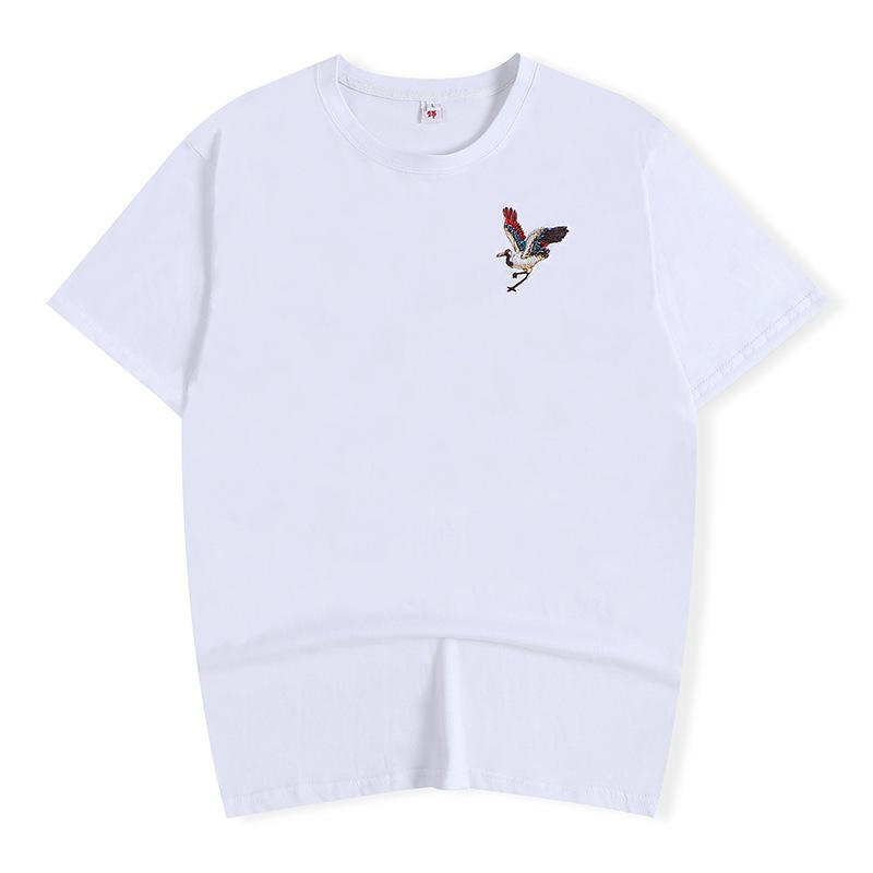 Casual Loose Crew Neck Top Fashionable Printing Short Sleeve Simple T-Shirts Men’s