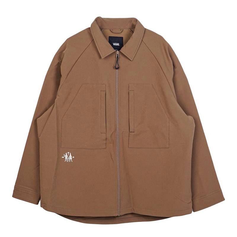 

Vans Reglan Sleeve Solid Outdoor Casual Zip Jacket Men Jacket Brown VN000GNQYJ2 L