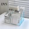 Acrylic Organizer for School Supplies Desk Organizer, Multi Compartments Pen Pencil Holder, Clear Desktop Storage Workstation Organization Drawer Box,