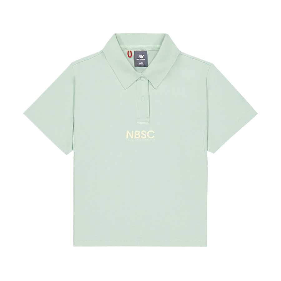 New Balance Polo Shirt Women s Mint Green NFF24352-MT M