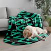 Abstract Pattern Blanket Microfiber Flannel Cover Blanket Bedroom Living Room Sofa Soft And Comfortable Home Decoration