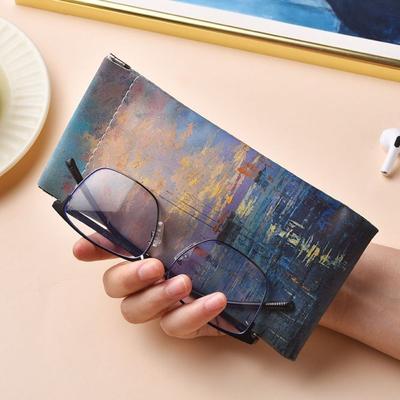 Impression Sunrise Sun Glasses Case Monet Oil Painting Glasses Cover Artistic Lipstick Case  Girl