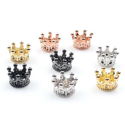 7*9mm Crown Perlen für Schmuck Machen Kupfer Spacer Perlen fit Armband Schmuck Zubehör 5 teile/los