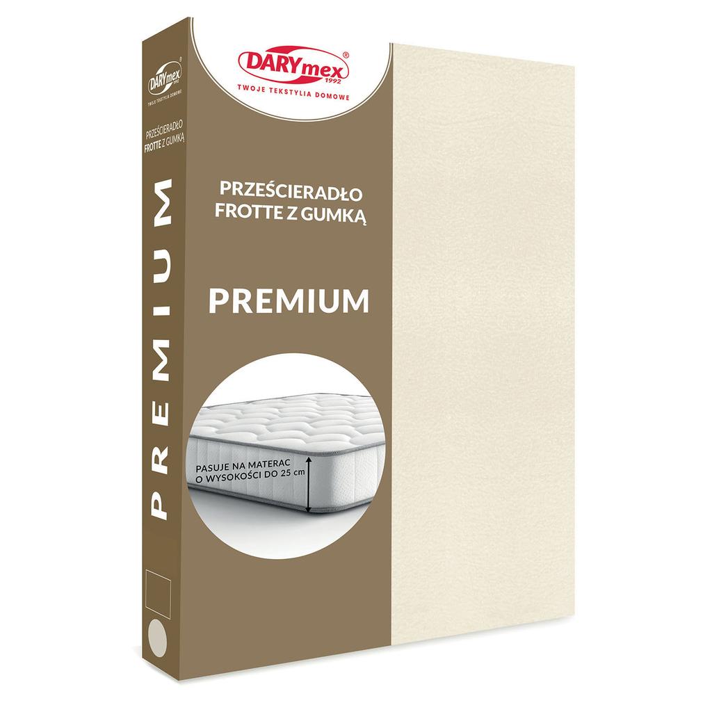 Fitted sheet 200x220 TERRY HIGH GRAMMAGE 200 TERRY FREYLE cream ecru
