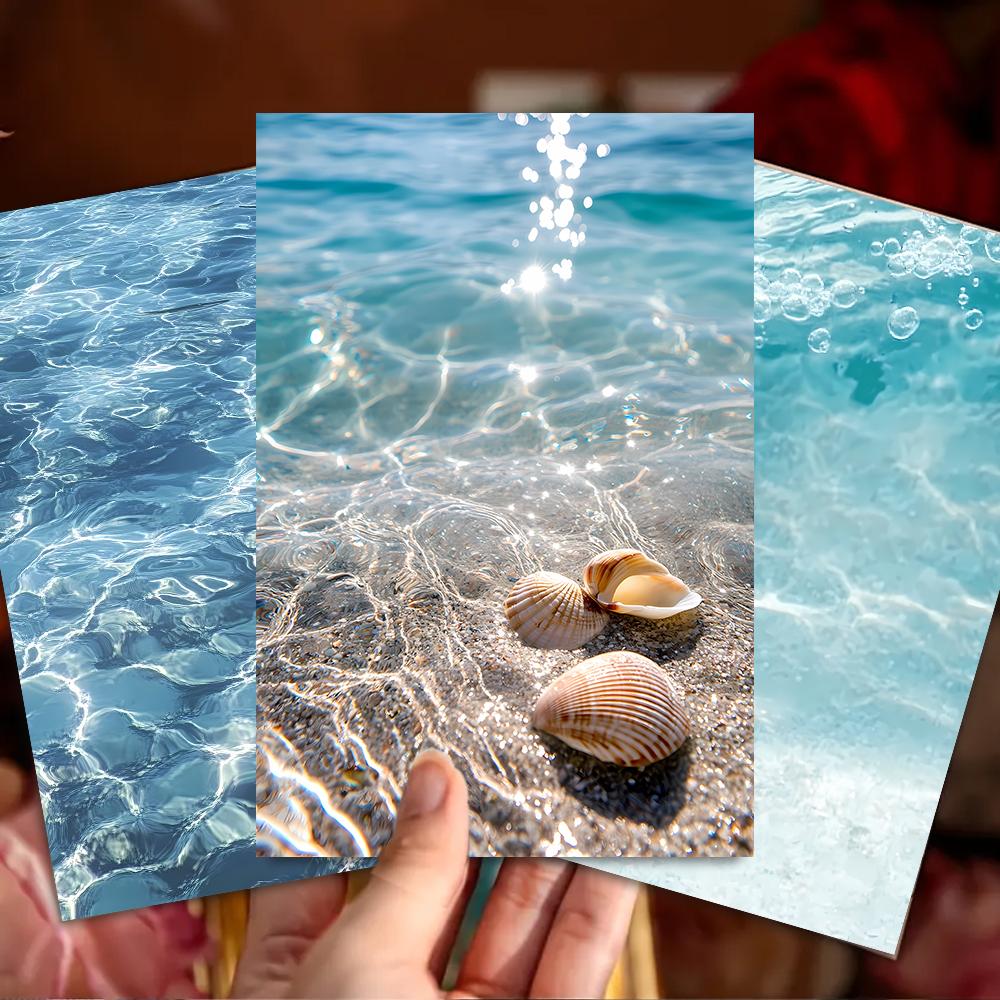 32 Pcs, Sea Life Postcards, Wall Stickers, Mailing Cards, Greeting Cards, DIY Postcards, Souvenir Postcards, Decorations