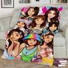 Bini Buddies Flannel Throw Blanket Soft Cartoon Design All Season Cozy Comfort for Kids Room Gift