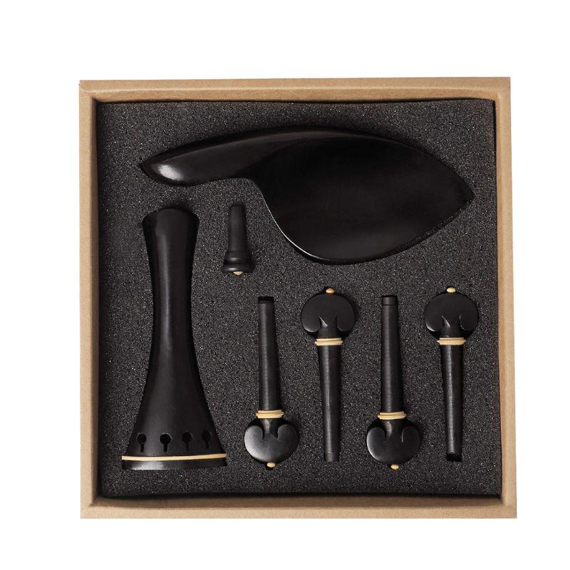 GEWA Violin Saitenhalter Aus Ebenholz – Für 3/4 Geigen, Robust & Flexibel