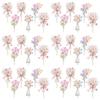 Wildflower Cupcake Toppers Baby Shower Floral Cake Topper Decoration for Baby Shower Birthday Party Supplies