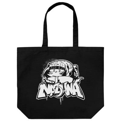 Yofukashi No Uta Purse Painted Art Large Tote Bag BLACK [Official] Shepherd's