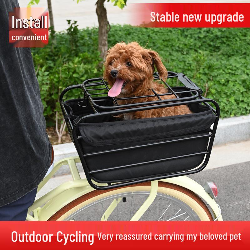 Extra Large Dog Carrier Rear Bike Basket for Single Pet
