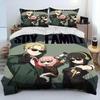 3D Print Anime SPY×FAMILY Anya Beding Set Young Boys Young Girls Twin Quen Sized Dimensions Soft Duvet Cover Pilowcase Bed Children Kids Adult People