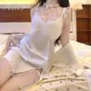 Sexy Pajamas Ladies Hot Pure Desire Private Room High Sense Summer Ice Lace Nightdress Suspender Loungewear