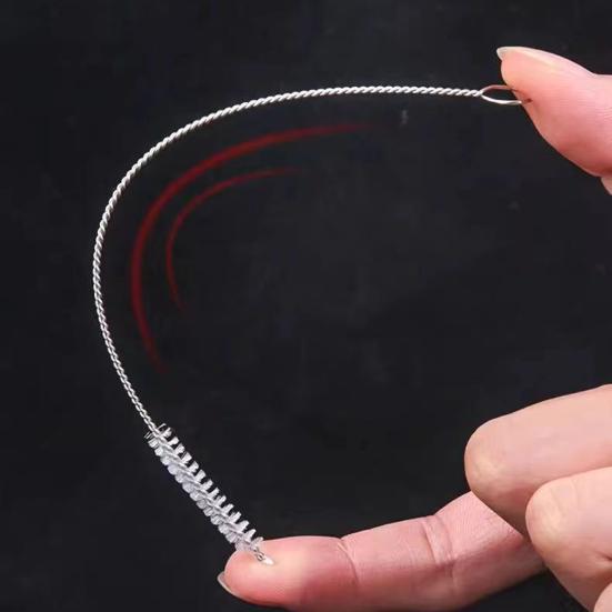 10Pcs Cleaning Brush Set Full Size Straws Narrow Gaps Deep Cleaning Brush Nylon Bristles Spiral Shaft Cleaning Tool